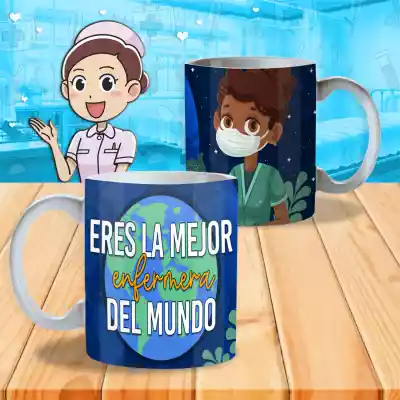 vectores plantilas ENFERMERA,ENFERMERO,PROFESIONES,